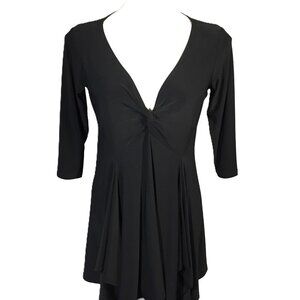 Sympli Canada Tunic Top Size 10 Black